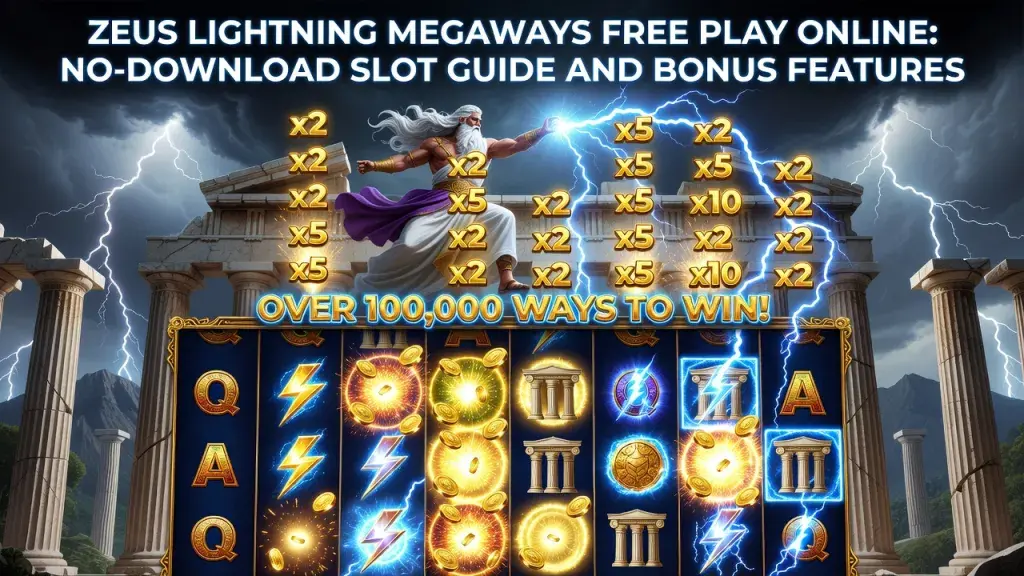 Zeus Lightning Megaways Free Play Online: No-Download Slot Guide and Bonus Features