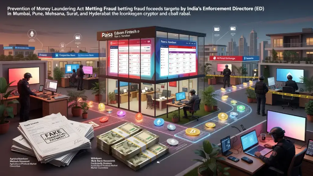 ED Raids Target Crypto Route in Betting Fraud Money Trail